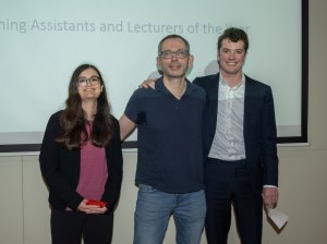 Björn Brügemann awarded Lecturer and Lara Klein and Ming Chen TA's of the Year