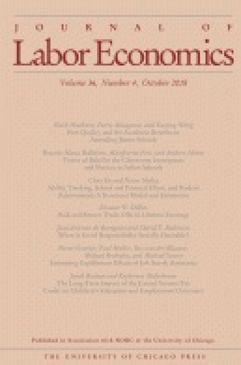 Paper by fellows Pieter Gautier and Bas van der Klaauw published in the Journal of Labor Economics