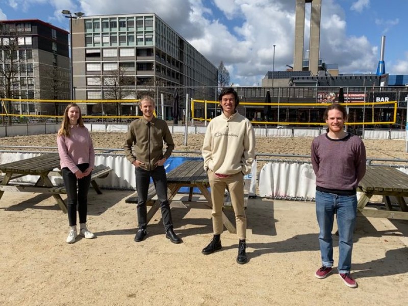 Team VU Amsterdam with PhD students Quint Wiersma and Mariia Artemova second in the Econometric Game 2021